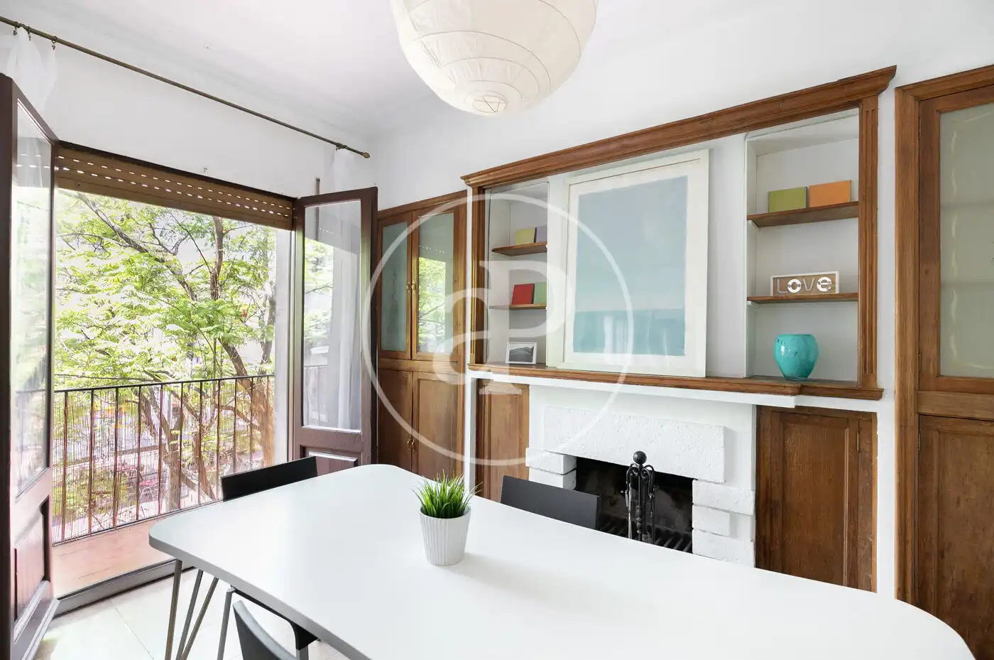 Esszimmer von Wohnung zum Verkauf in Barcelona mit Klimaanlage, Heizung und Terrasse