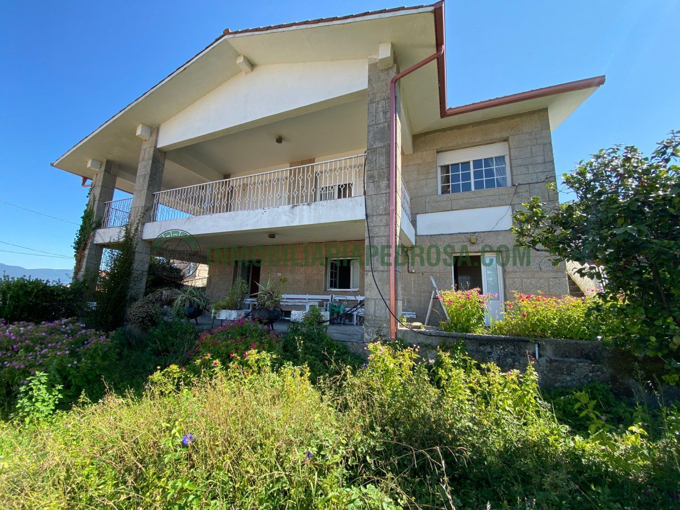 Vista exterior de Casa o chalet en venta en Pontevedra Capital  con Calefacción, Jardín privado y Terraza