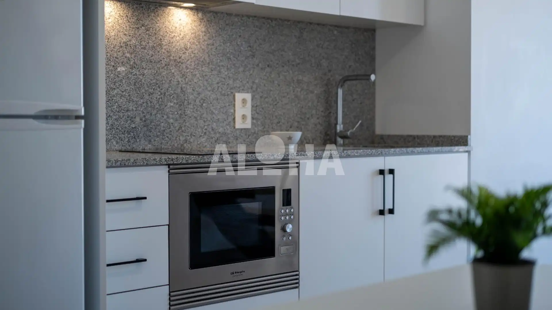 Cuina de Apartament de lloguer en Alfara del Patriarca amb Aire condicionat i Moblat