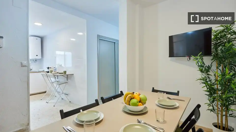 Esszimmer von Wohnung zur untervermieten in Cádiz mit Klimaanlage und Terrasse