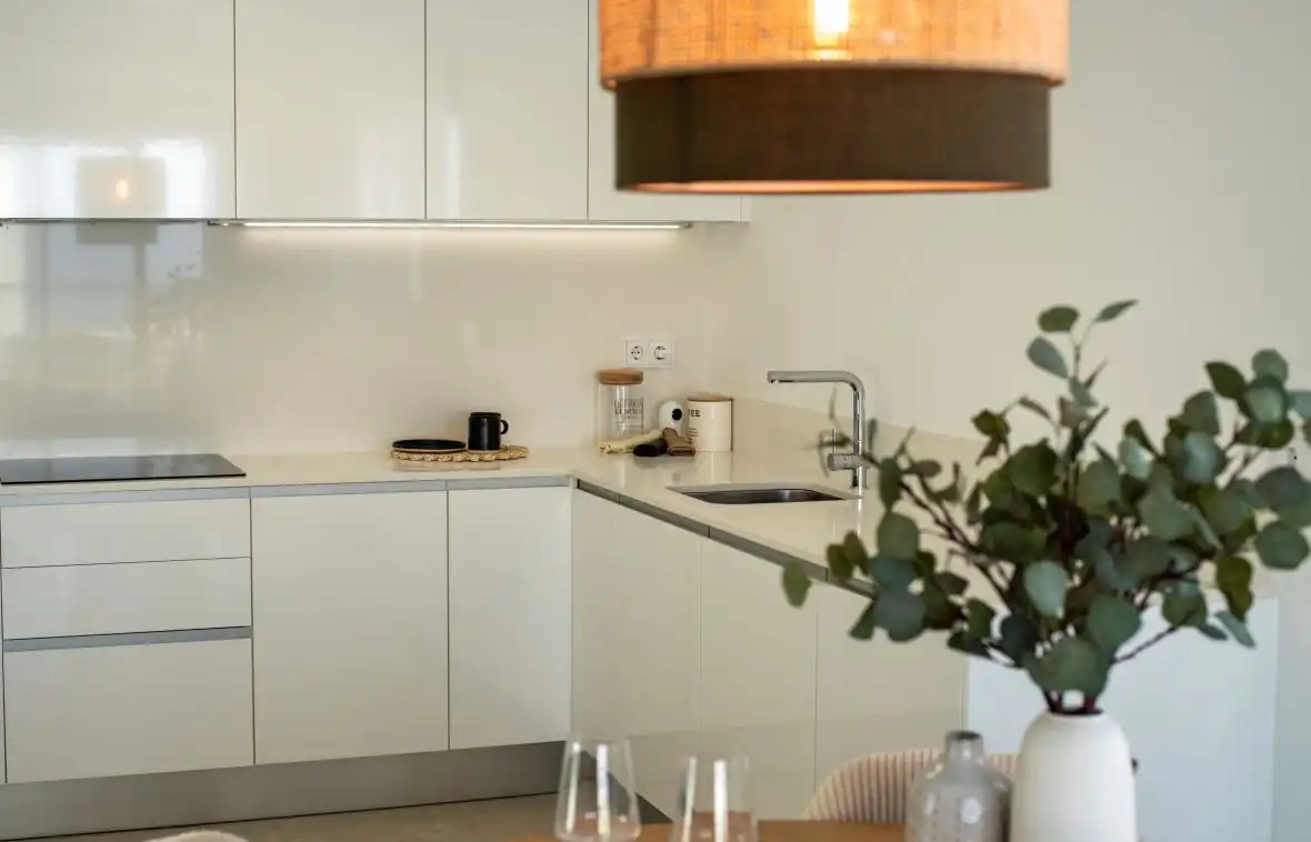 Cocina de Apartamento en venta en Santa Pola con Aire acondicionado, Calefacción y Terraza