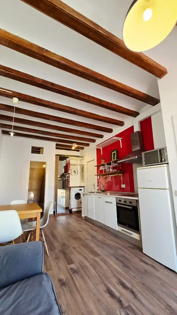 Kitchen of Flat for sale in Barcelona  with Air Conditioner, Heating and Parquet flooring