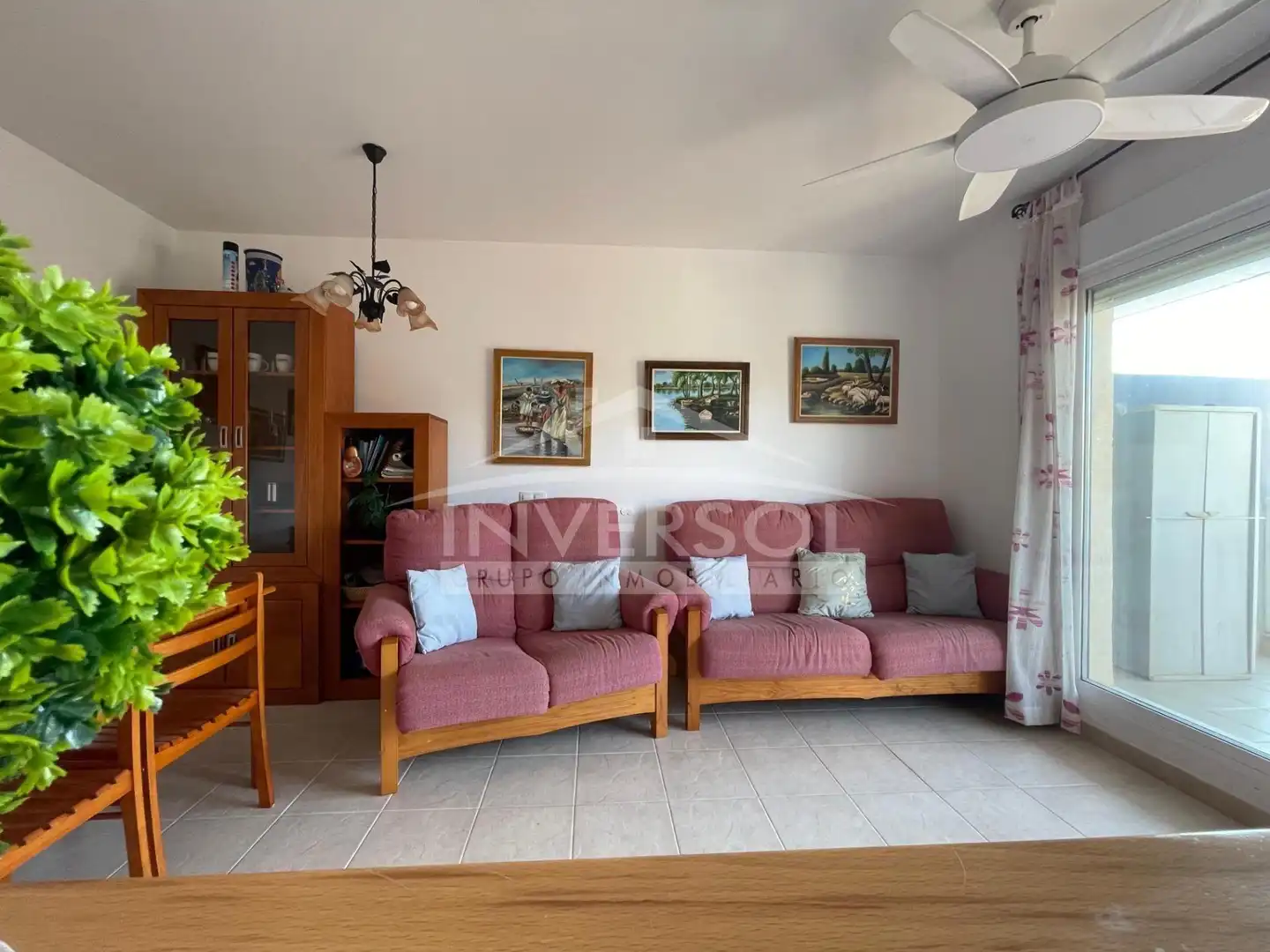 Sala de estar de Piso en venta en El Ejido con Terraza, Amueblado y Horno