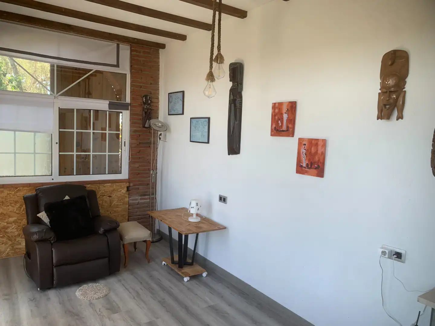 Sala de estar de Finca rústica en venta en Vallirana con Aire acondicionado, Calefacción y Jardín privado