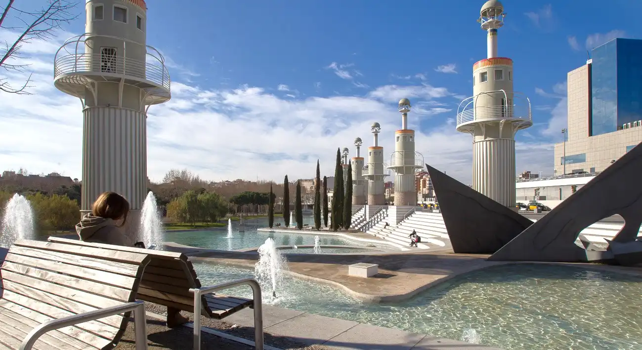 Terraza de Estudio de alquiler en Barcelona con Calefacción, Amueblado y Lavadora