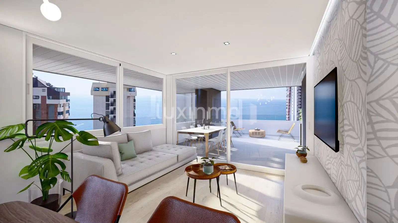 Living room of Flat for sale in Benidorm  with Air Conditioner, Heating and Private garden
