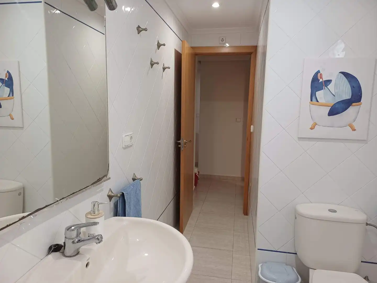 Baño de Piso de alquiler en Santa Pola con Aire acondicionado, Terraza y Amueblado