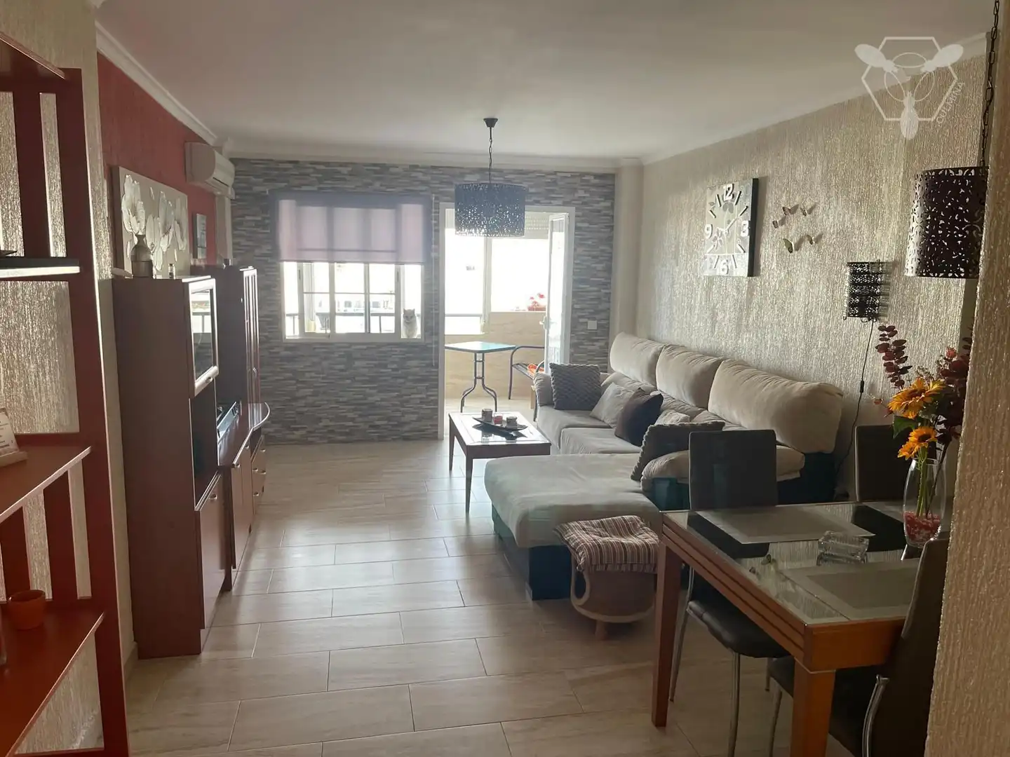 Sala de estar de Piso en venta en Huelva con Aire acondicionado, Terraza y Amueblado