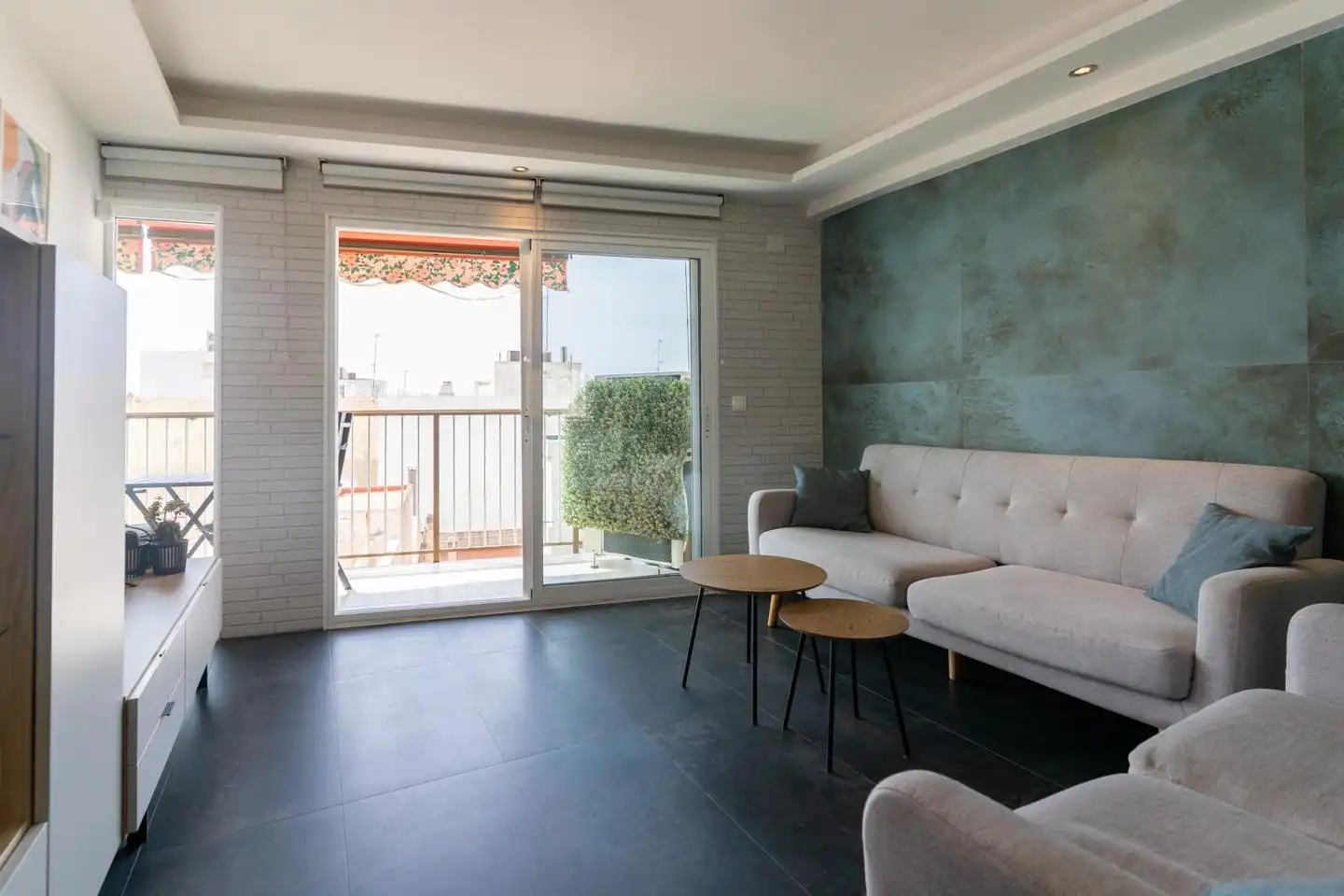 Wohnzimmer von Wohnung zum Verkauf in Santa Pola mit Klimaanlage und Terrasse