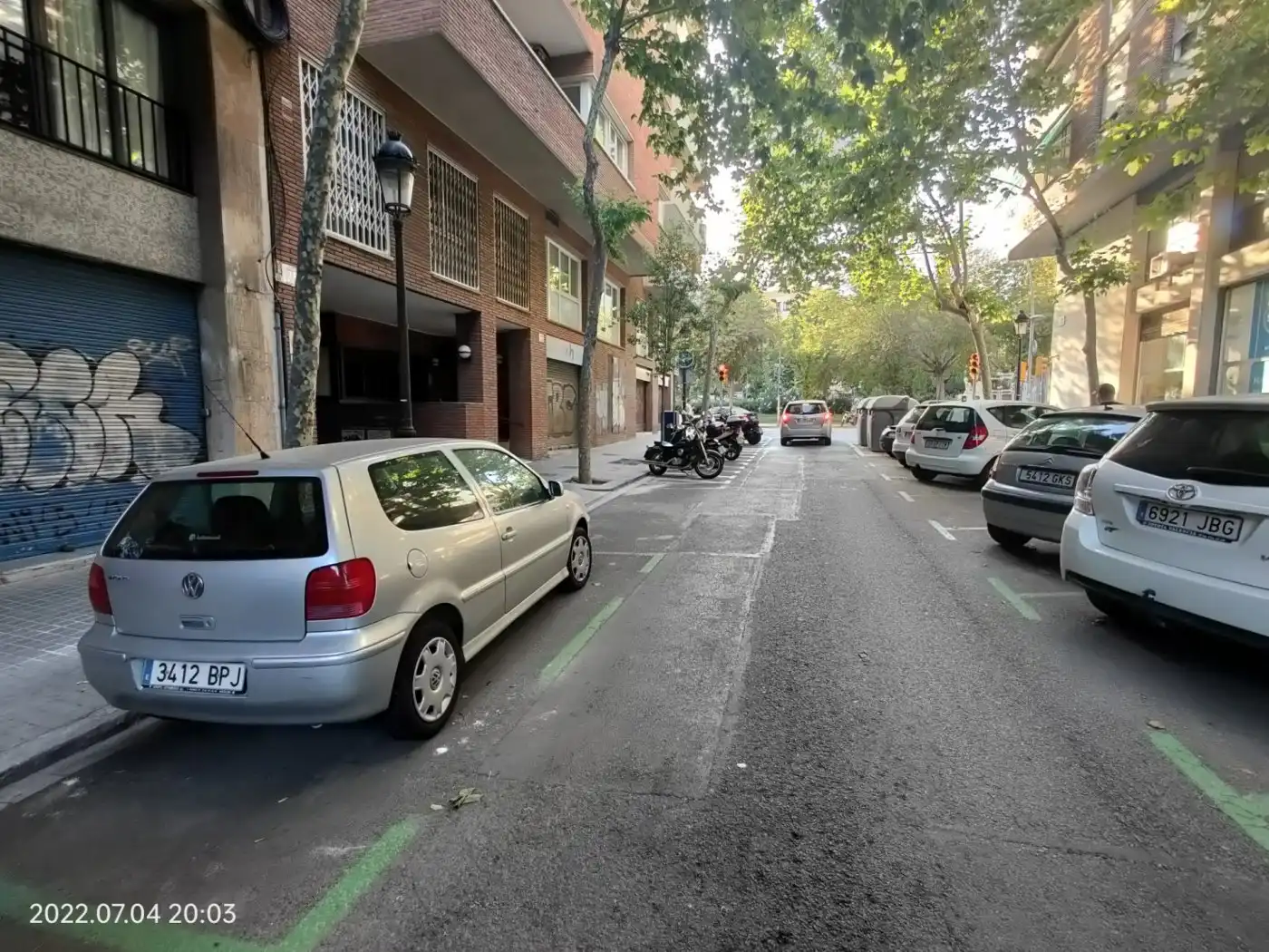 Vista exterior de Garatge de lloguer en Barcelona