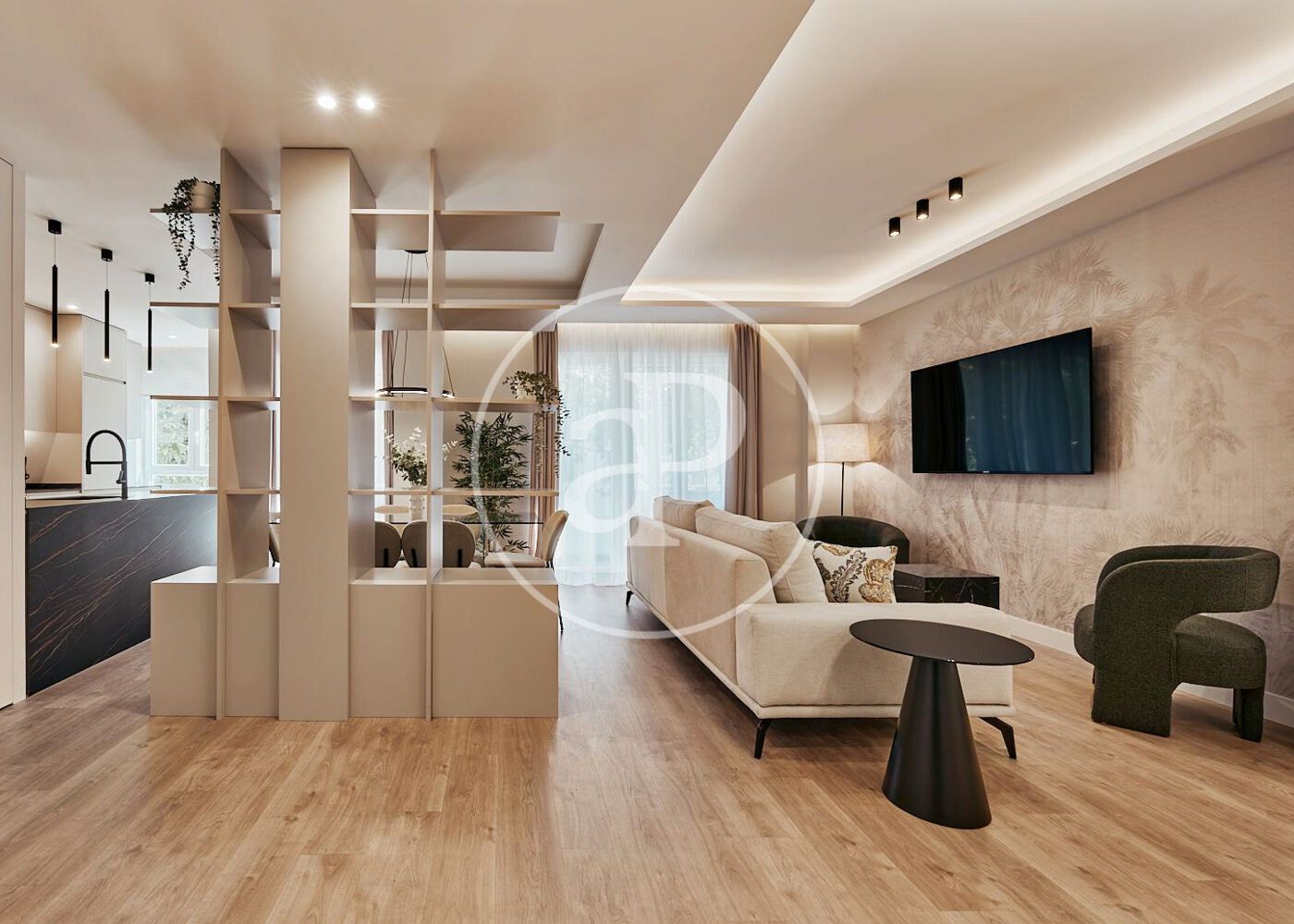 Living room of Flat for sale in  Madrid Capital  with Air Conditioner, Heating and Terrace