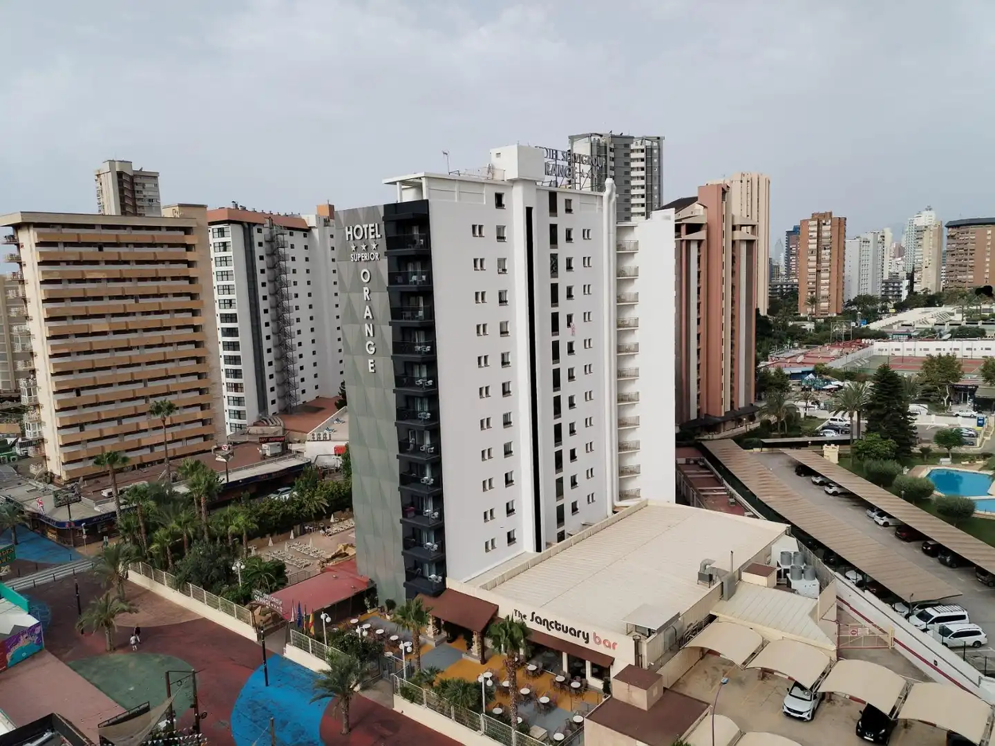 Vista exterior de Apartamento en venta en Benidorm con Aire acondicionado, Amueblado y Piscina comunitaria