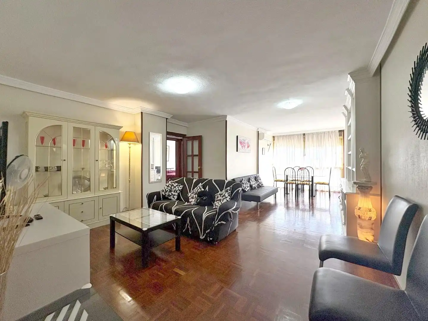 Sala de estar de Piso en venta en Málaga con Aire acondicionado, Parquet y Terraza