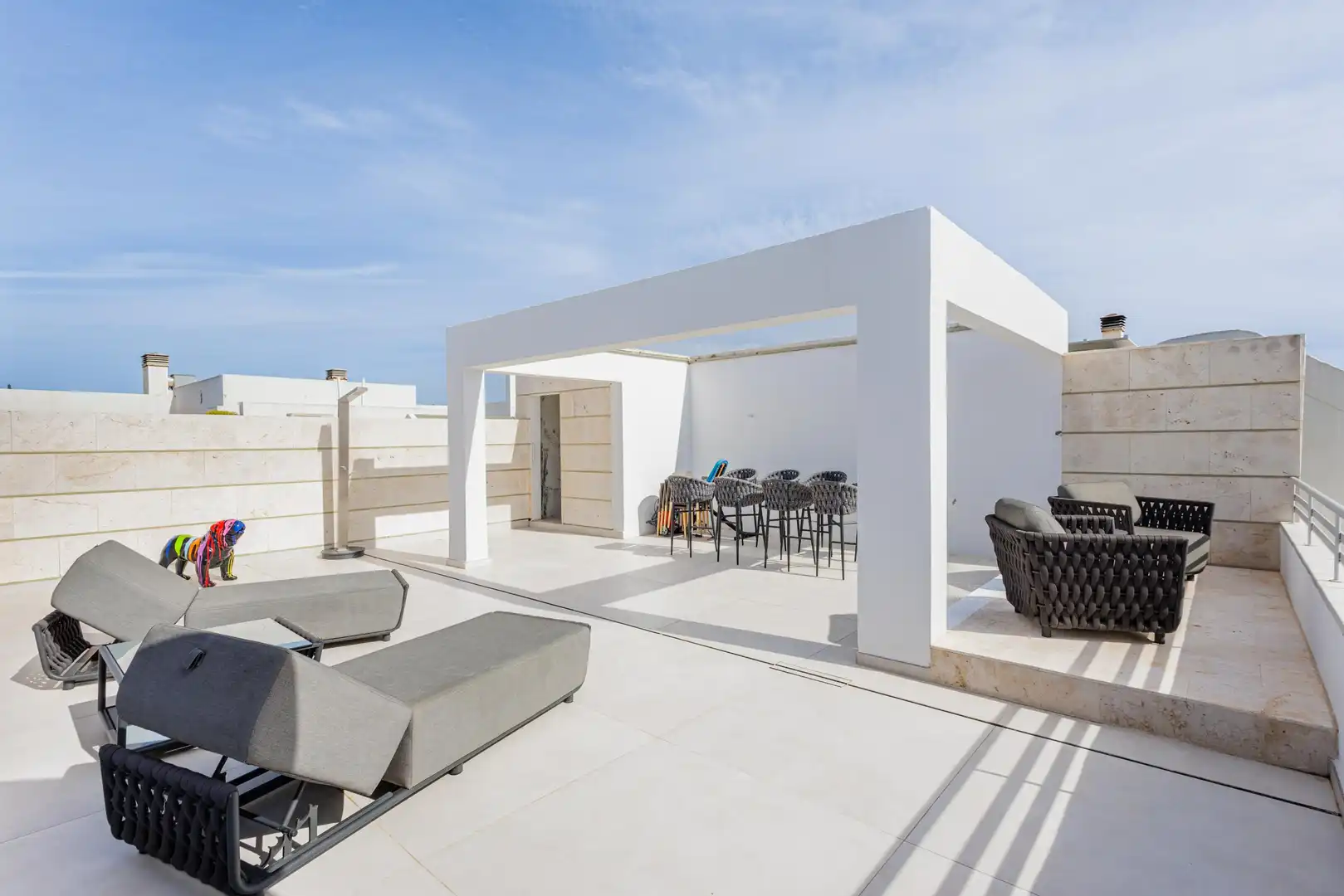 Terraza de Ático en venta en Mijas con Aire acondicionado, Calefacción y Jardín privado