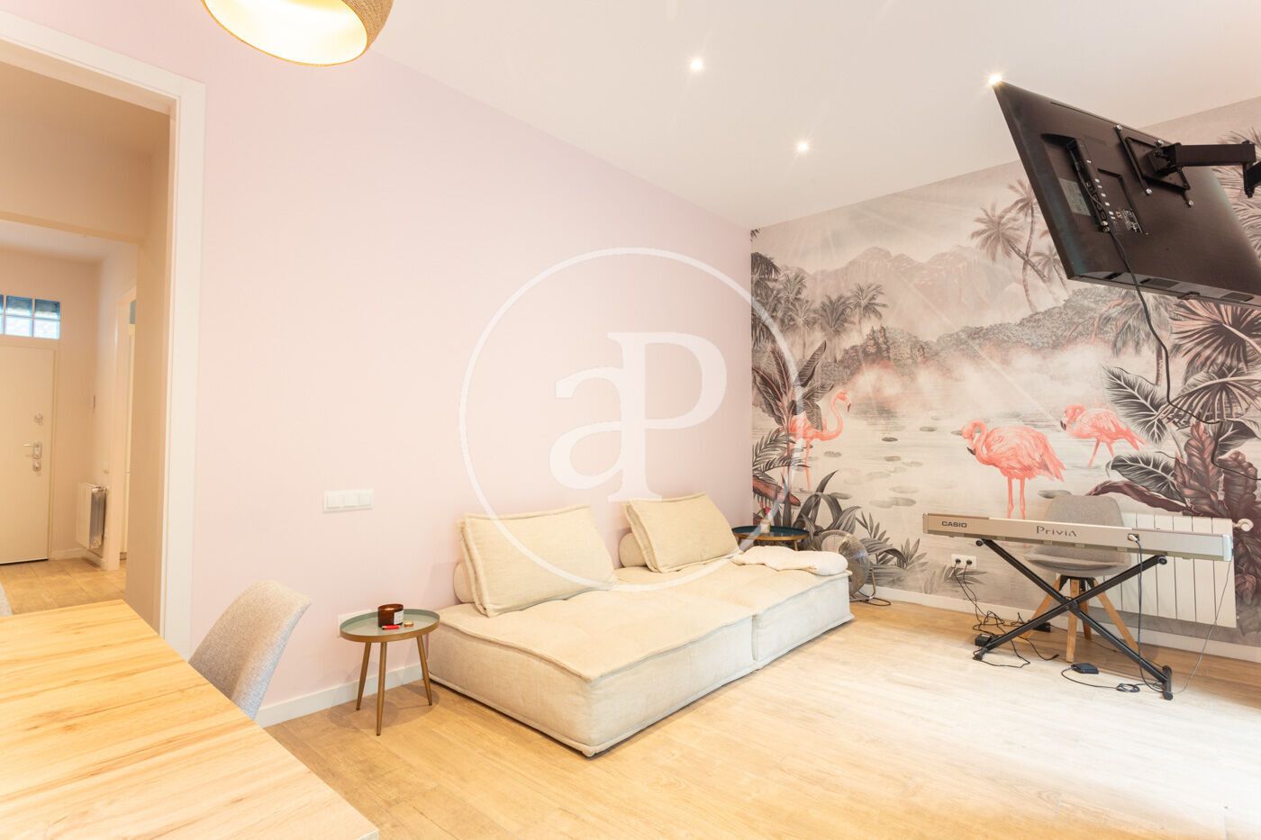 Sala d'estar de Casa o xalet de lloguer en  Barcelona Capital amb Aire condicionat, Calefacció i Jardí privat