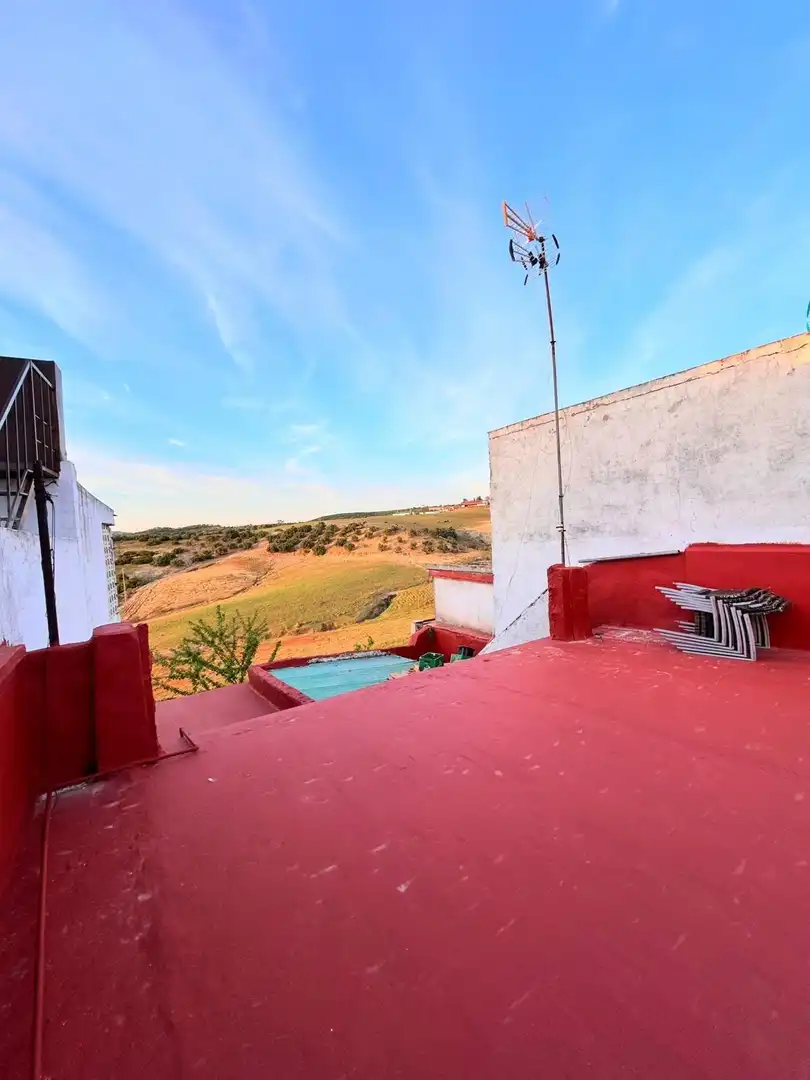 Außenansicht von Haus oder Chalet zum Verkauf in Villanueva del Río y Minas mit Klimaanlage, Terrasse und Möbliert