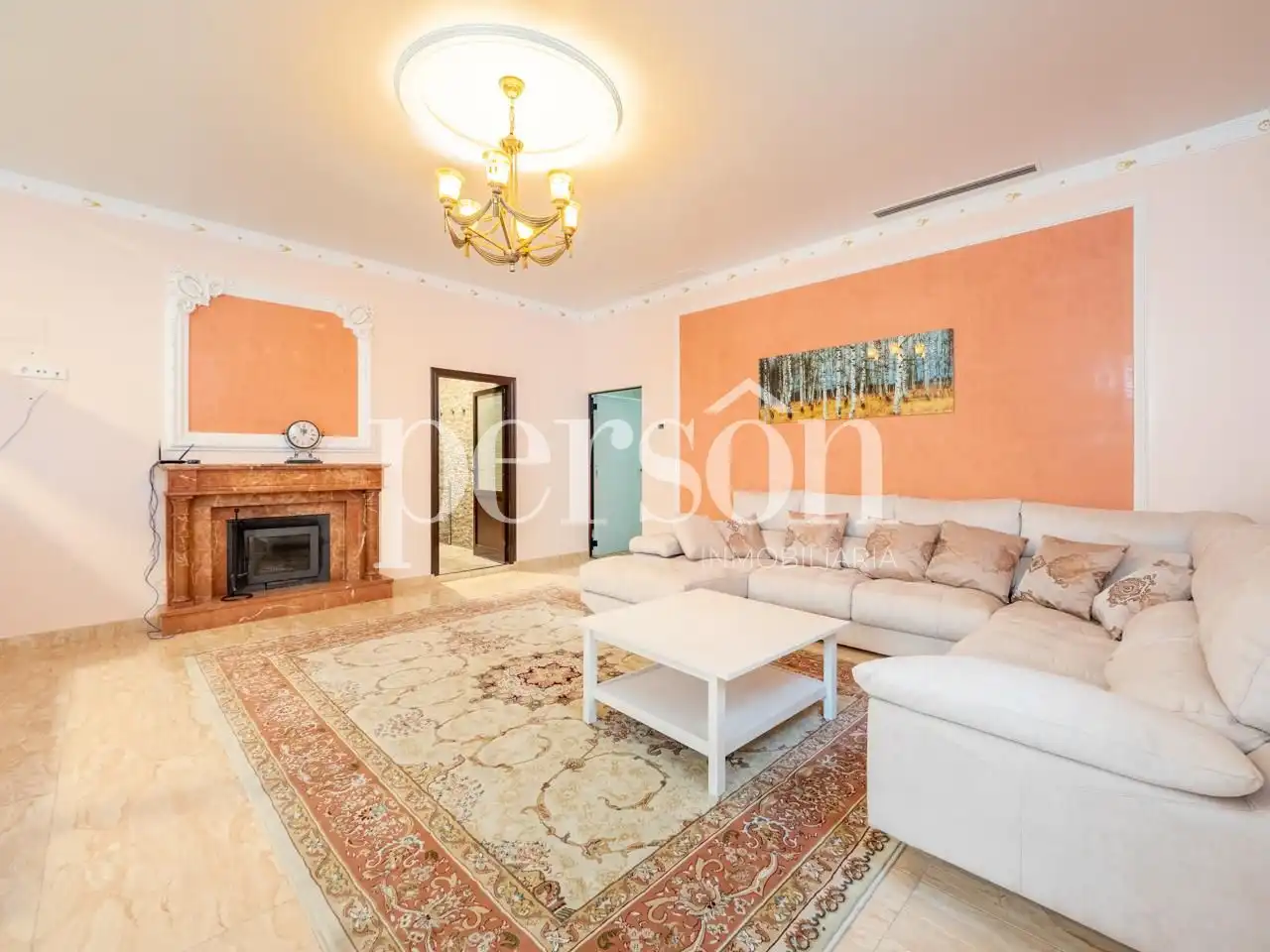 Sala d'estar de Casa o xalet en venda en Rocafort amb Aire condicionat, Calefacció i Jardí privat