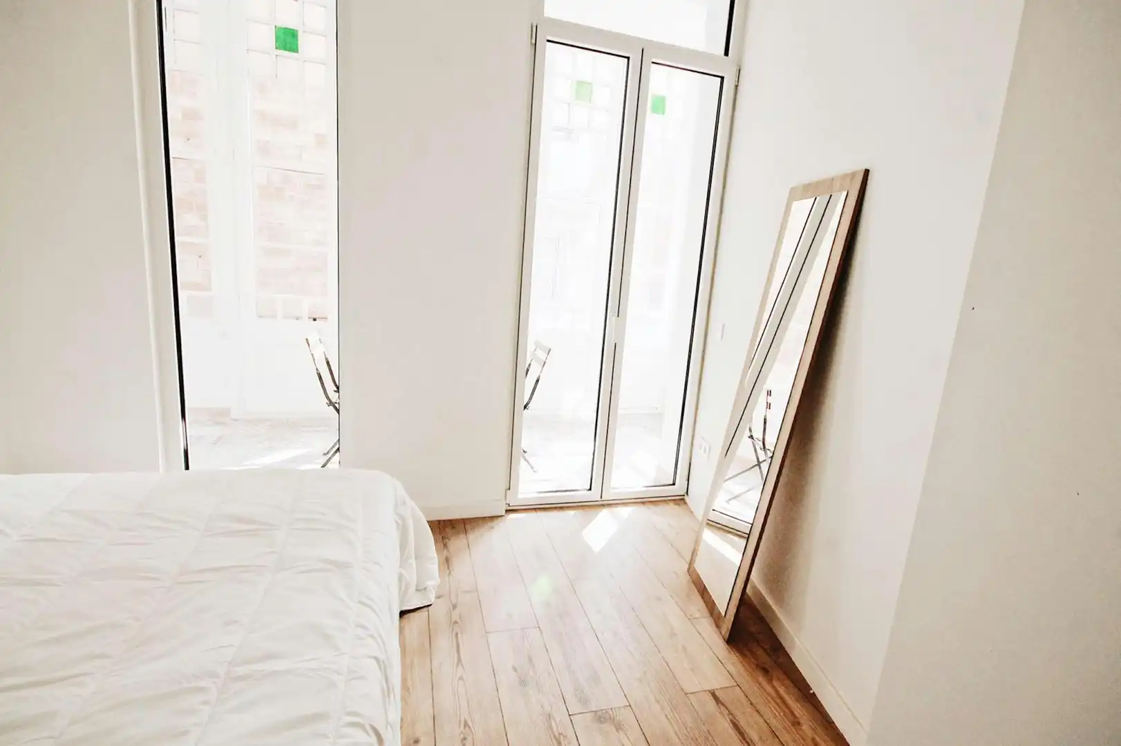 Schlafzimmer von Wohnung zur untervermieten in  Barcelona Capital mit Klimaanlage, Heizung und Möbliert