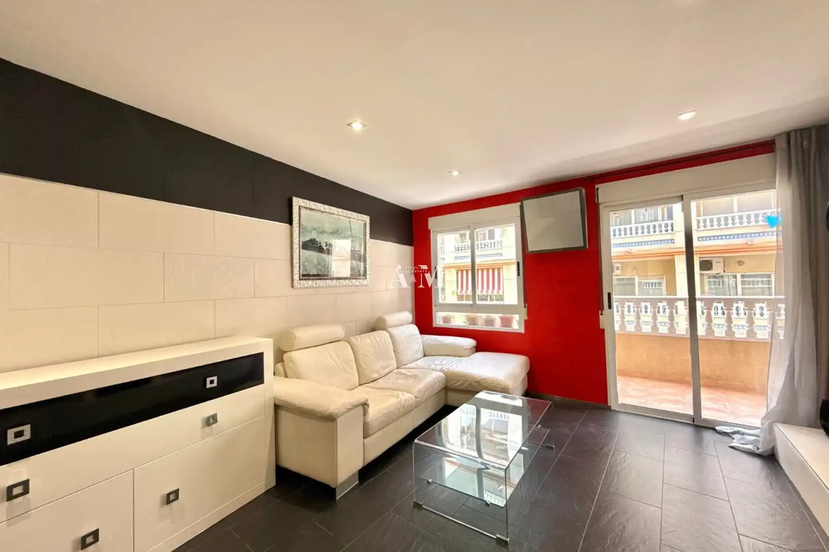 Living room of Apartments for rent in Torrevieja  with Air Conditioner, Heating and Parquet flooring