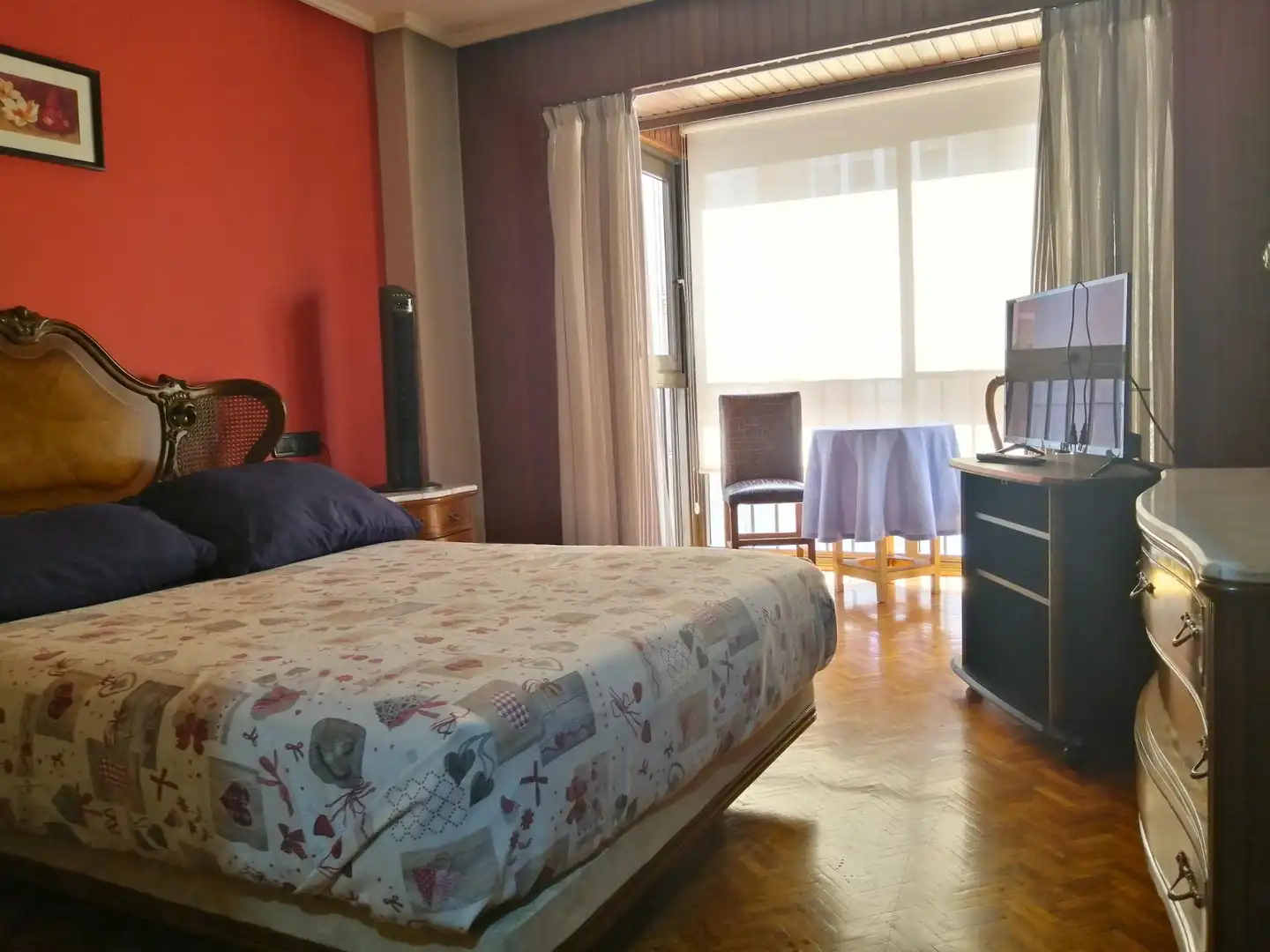 Bedroom of Flat for sale in Ourense Capital   with Parquet flooring, Terrace and Storage room