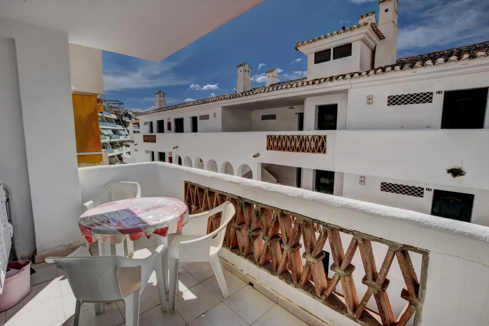 Terraza de Apartamento en venta en Benalmádena con Aire acondicionado, Calefacción y Jardín privado