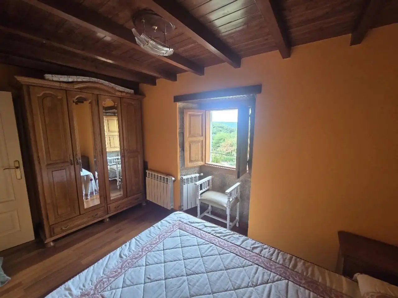 Schlafzimmer von Haus oder Chalet zum Verkauf in O Saviñao  mit Heizung, Privatgarten und Terrasse
