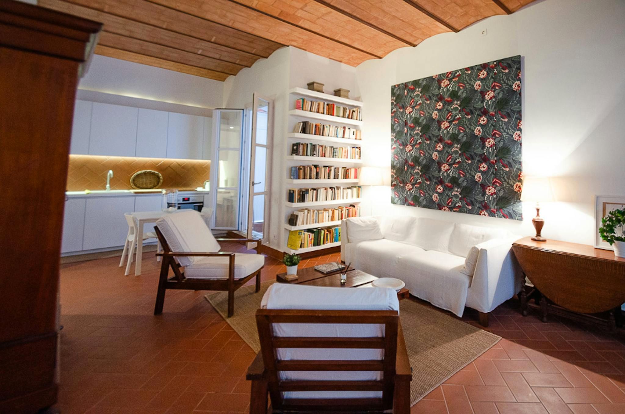 Living room of Flat to rent in  Barcelona Capital  with Heating, Furnished and Washing machine