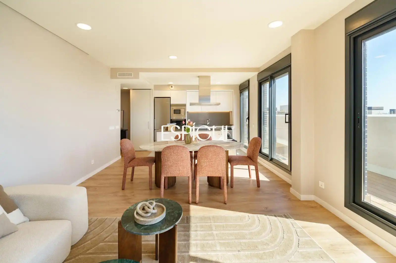 Living room of Attic for sale in Montgat  with Air Conditioner, Heating and Parquet flooring