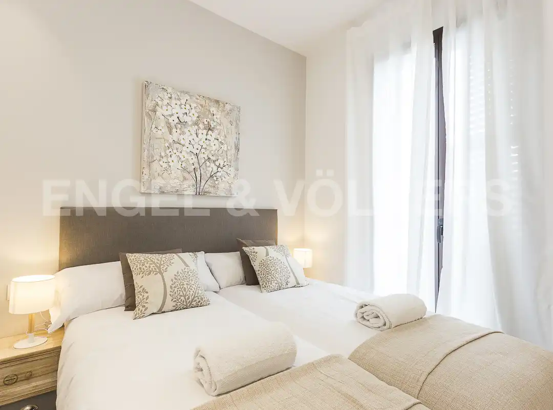 Bedroom of Flat for rent in Barcelona  with Air Conditioner, Heating and Furnished
