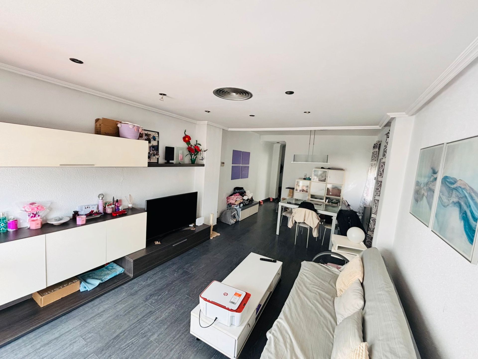 Living room of Attic for sale in  Zaragoza Capital  with Air Conditioner, Heating and Terrace