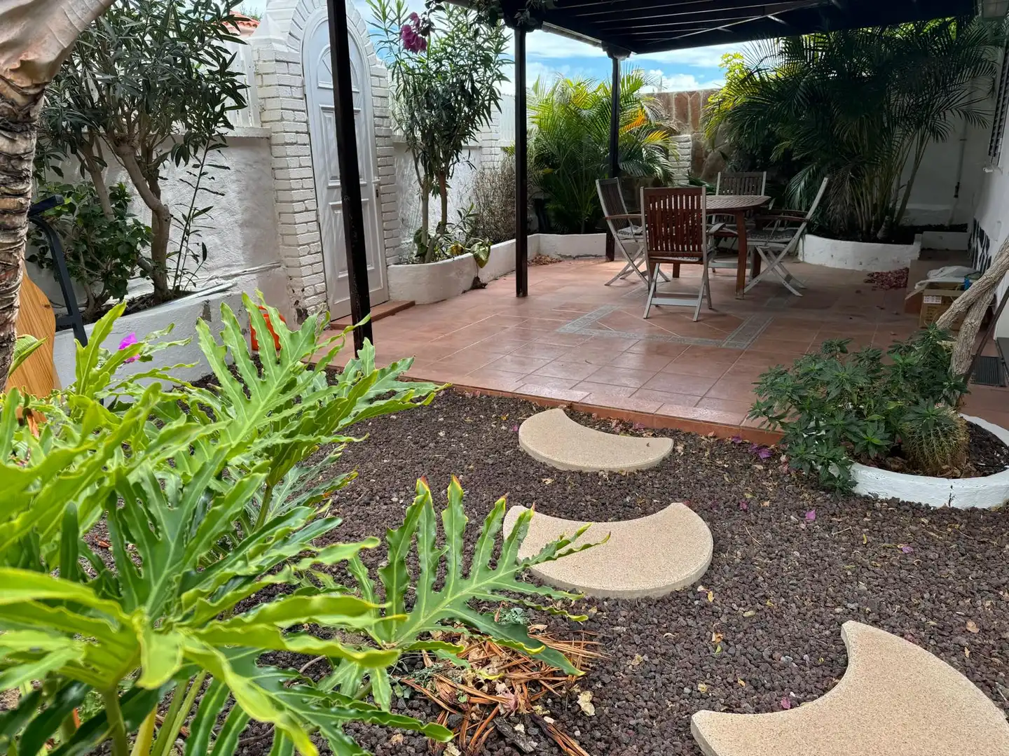 Terrace of Houses for sale in San Bartolomé de Tirajana  with Private garden, Terrace and Furnished