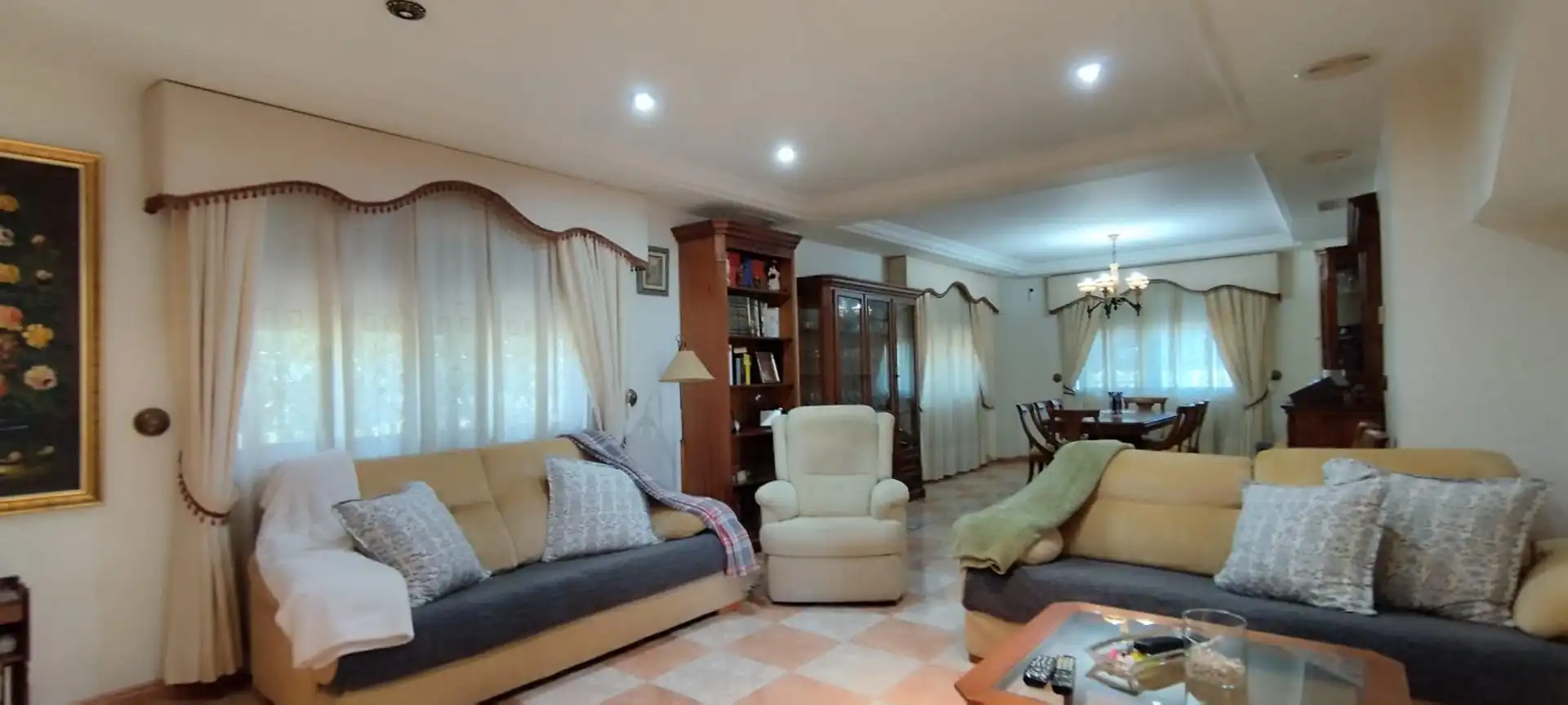 Living room of Houses for sale in Elche / Elx  with Air Conditioner, Private garden and Terrace
