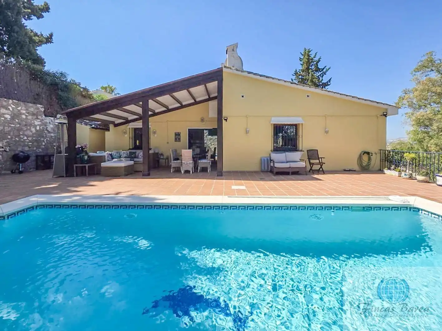 Swimming pool of Houses for sale in Mijas  with Air Conditioner, Terrace and Storage room