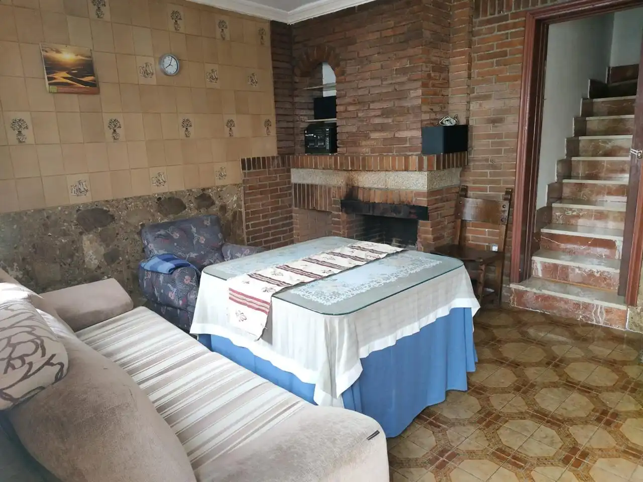 Sala de estar de Casa o chalet en venta en Oliva de Plasencia con Terraza