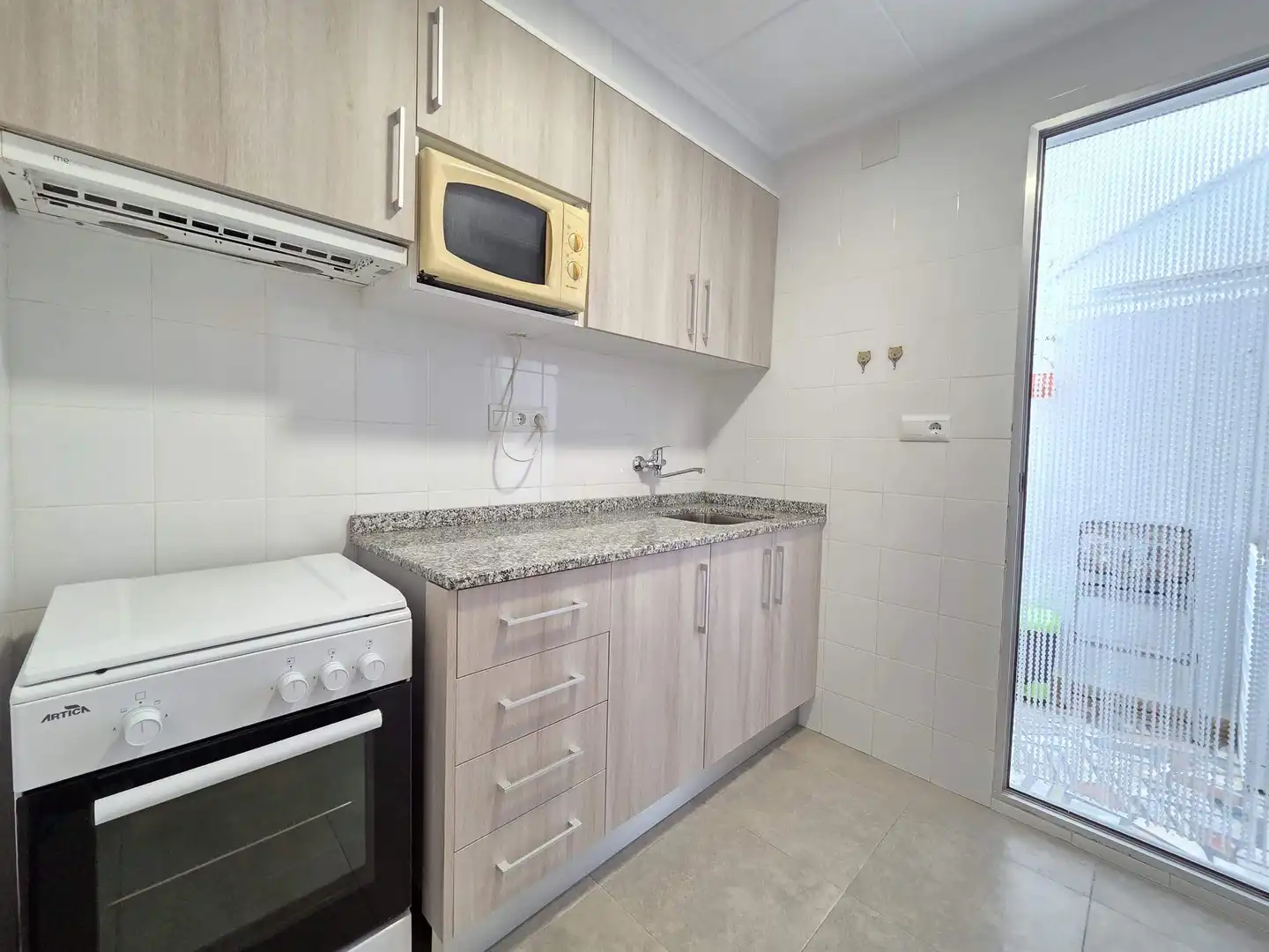 Cocina de Apartamento en venta en Bellreguard con Terraza, Amueblado y Balcón