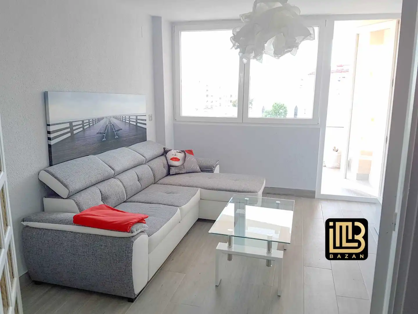 Wohnzimmer von Wohnung zur Miete in Málaga mit Klimaanlage, Heizung und Terrasse