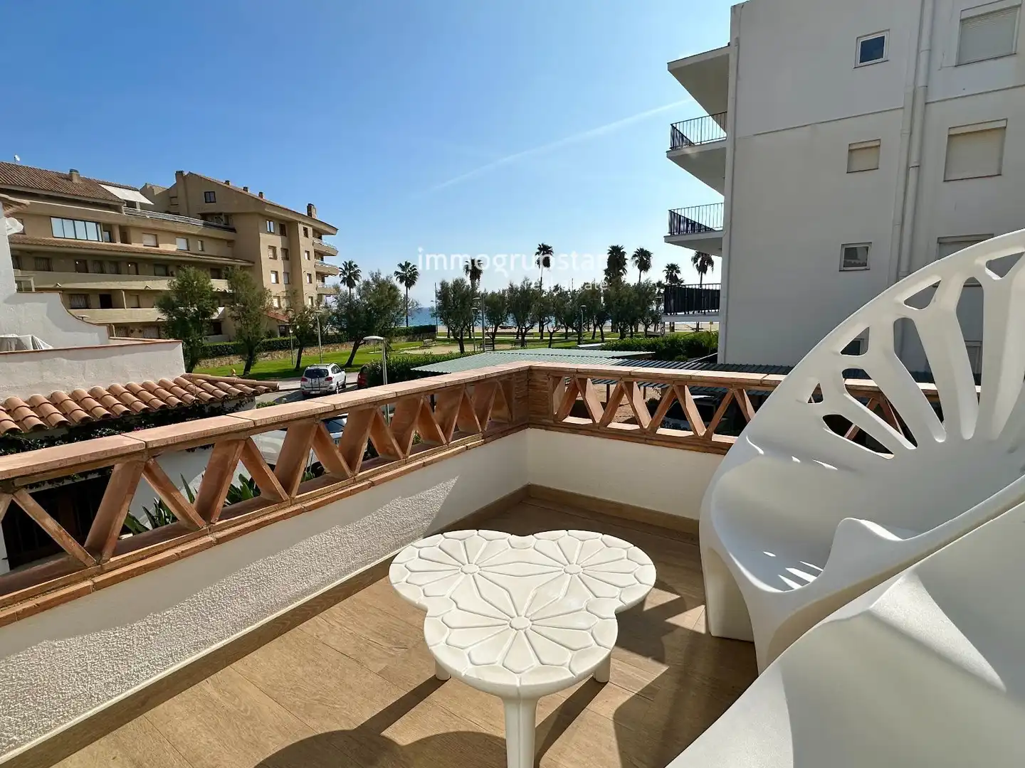Terraza de Casa adosada en venta en Torre Valentina - Mas Vilar de La Mutxada - Treumal