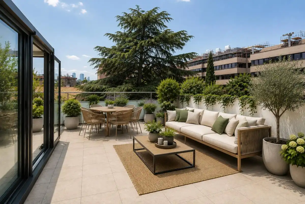Terraza de Casa adosada en venta en Madrid con Aire acondicionado, Calefacción y Terraza