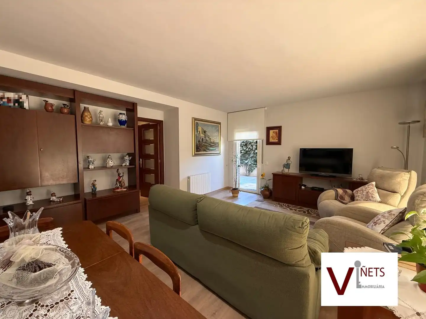 Wohnzimmer von Erdgeschoss zum Verkauf in La Garriga mit Heizung, Privatgarten und Parkett
