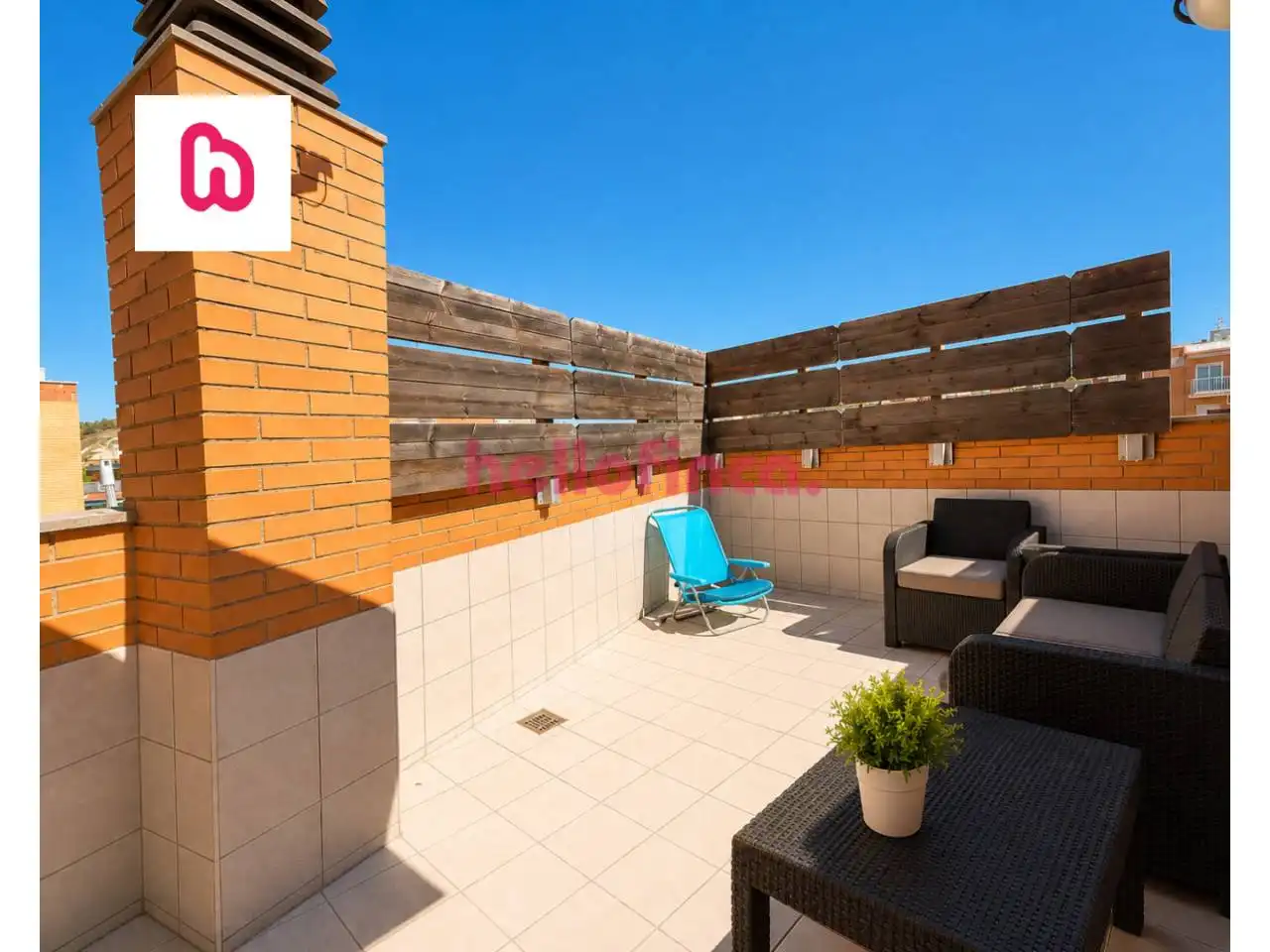 Terraza de Dúplex en venta en Santa Margarida de Montbui con Aire acondicionado, Calefacción y Parquet