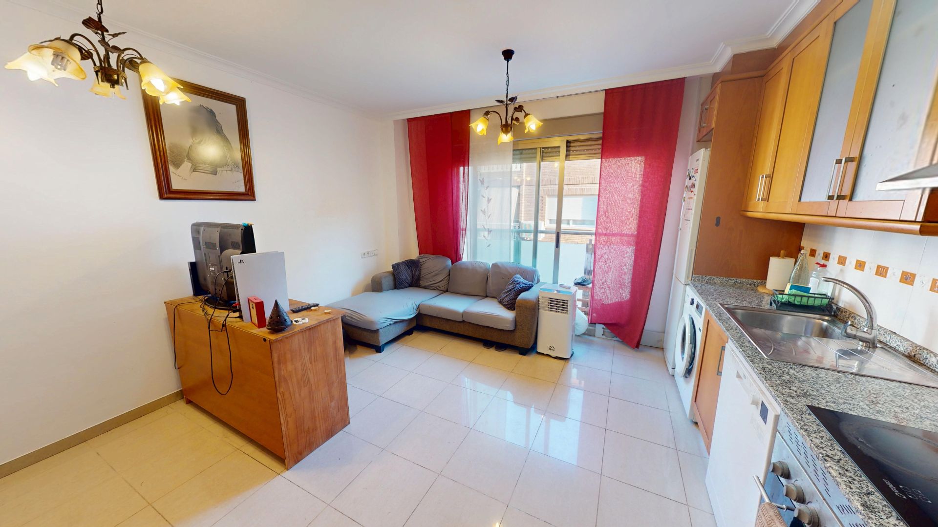 Sala d'estar de Pis en venda en Alicante / Alacant amb Terrassa, Moblat i Forn