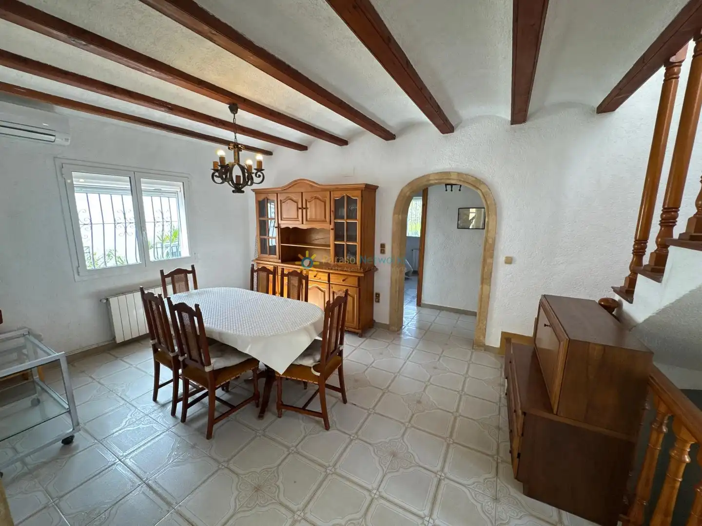 Dining room of Houses for rent in Oliva  with Terrace, Furnished and Oven
