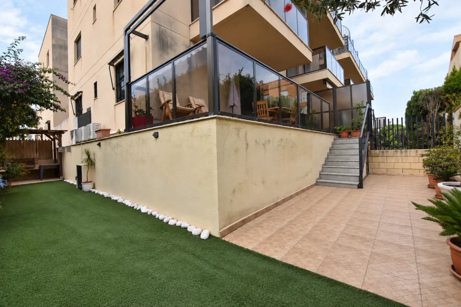 Terraza de Piso de alquiler en Puçol con Aire acondicionado, Jardín privado y Terraza