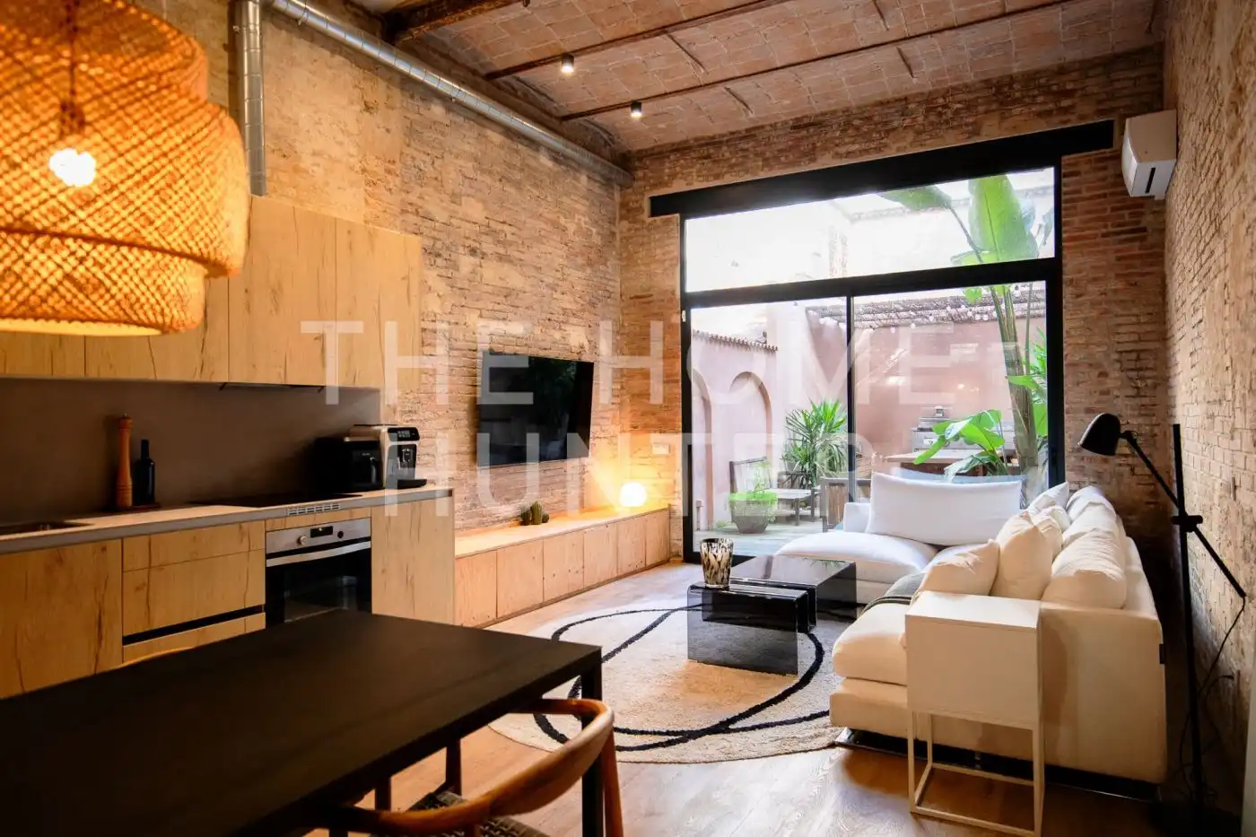 Wohnzimmer von Wohnung zum Verkauf in  Barcelona Capital mit Heizung, Privatgarten und Terrasse