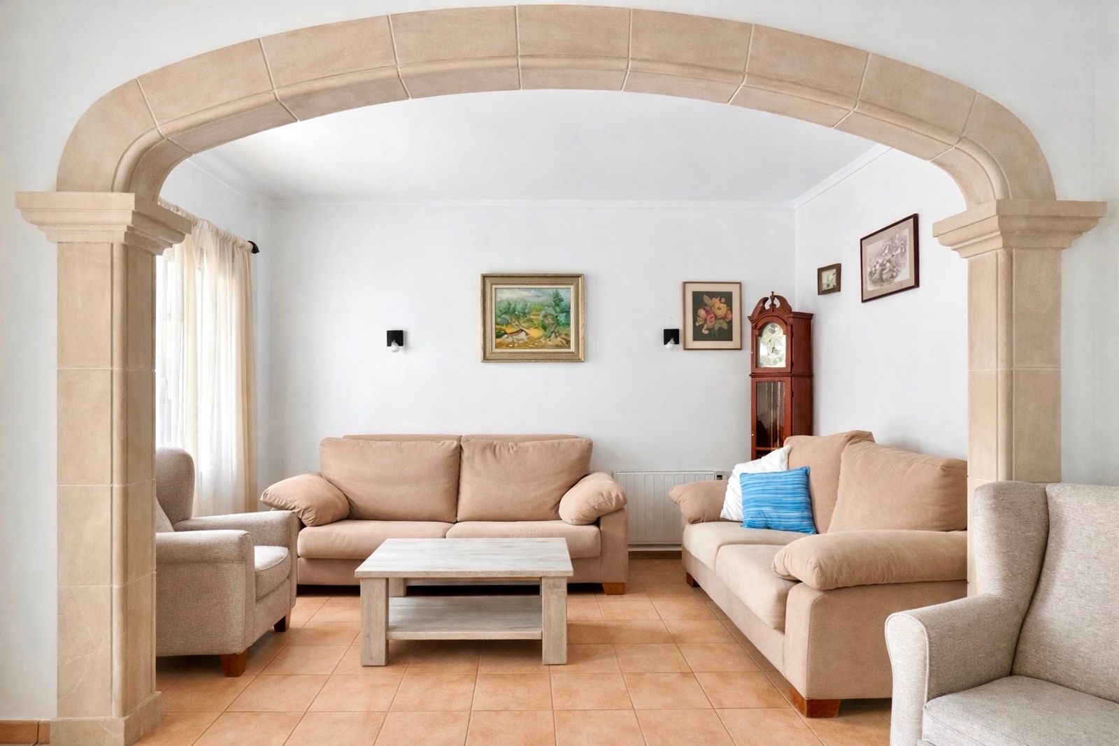 Sala d'estar de Apartament en venda en Pollença amb Calefacció, Terrassa i Traster