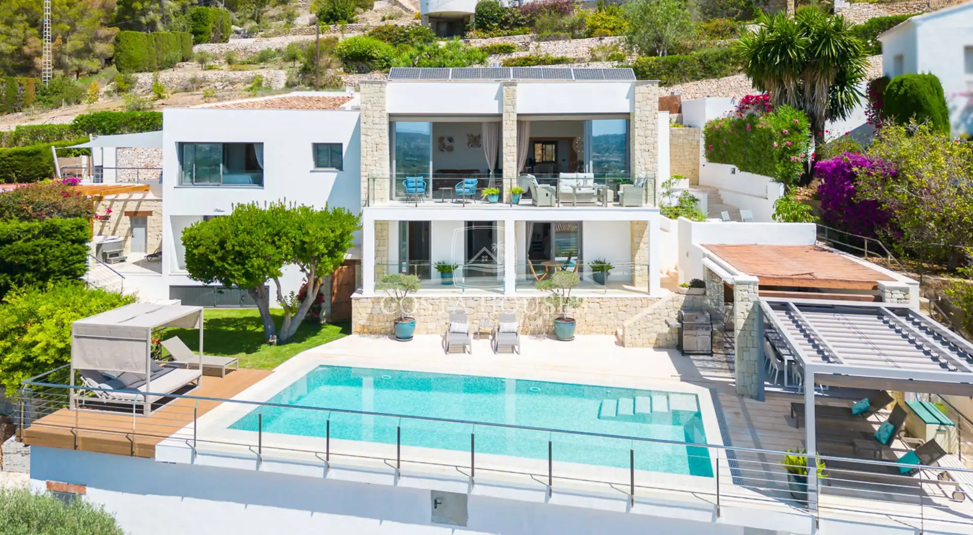 Vista exterior de Casa o chalet en venta en Jávea / Xàbia con Aire acondicionado, Jardín privado y Terraza