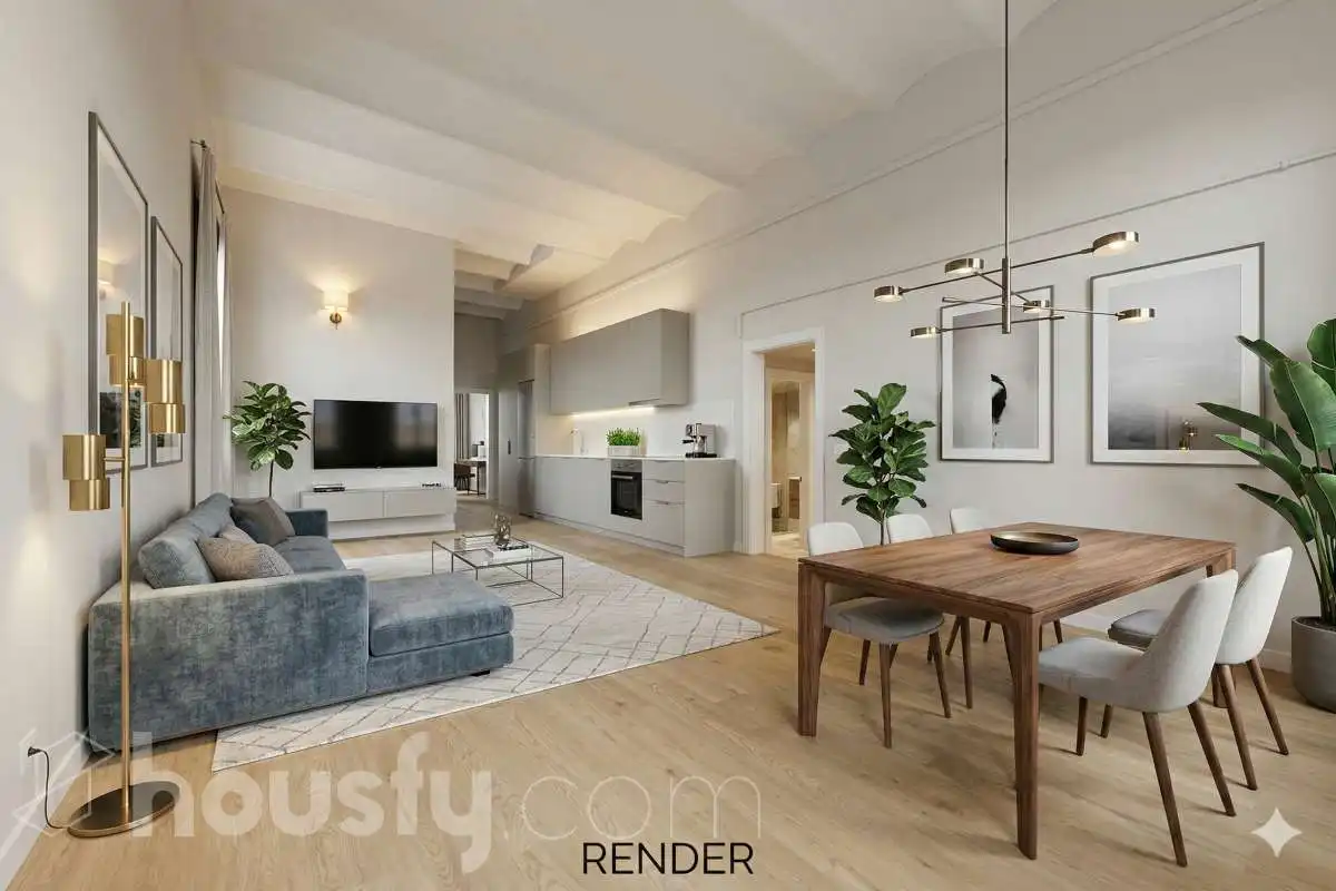 Sala de estar de Planta baja en venta en Barcelona con Parquet