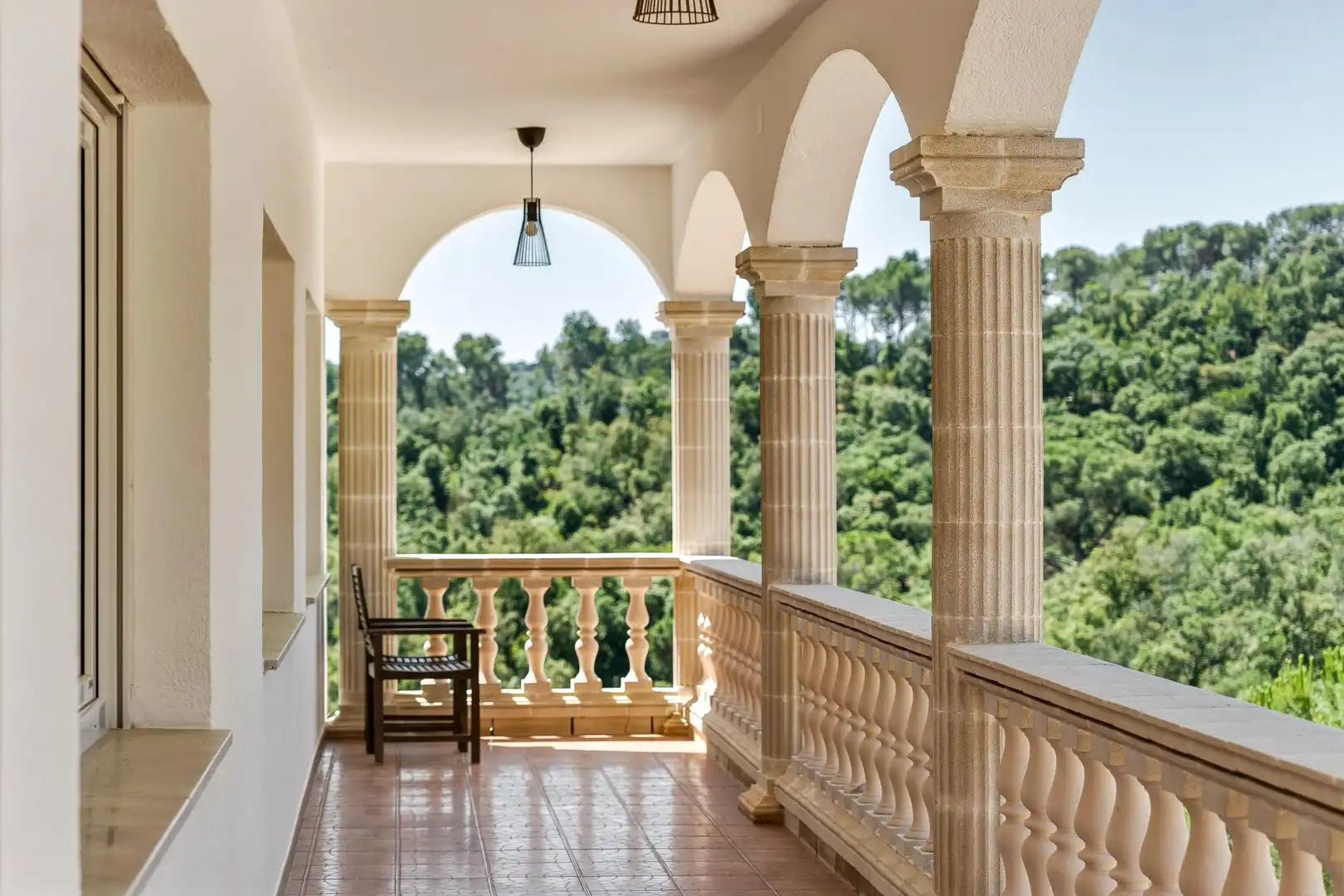 Terrasse von Country house zur Miete in Tossa de Mar mit Privatgarten, Alarm und Gemeinschaftspool