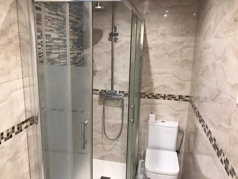 Bathroom of Flat for sale in Gandia  with Parquet flooring, Terrace and Furnished