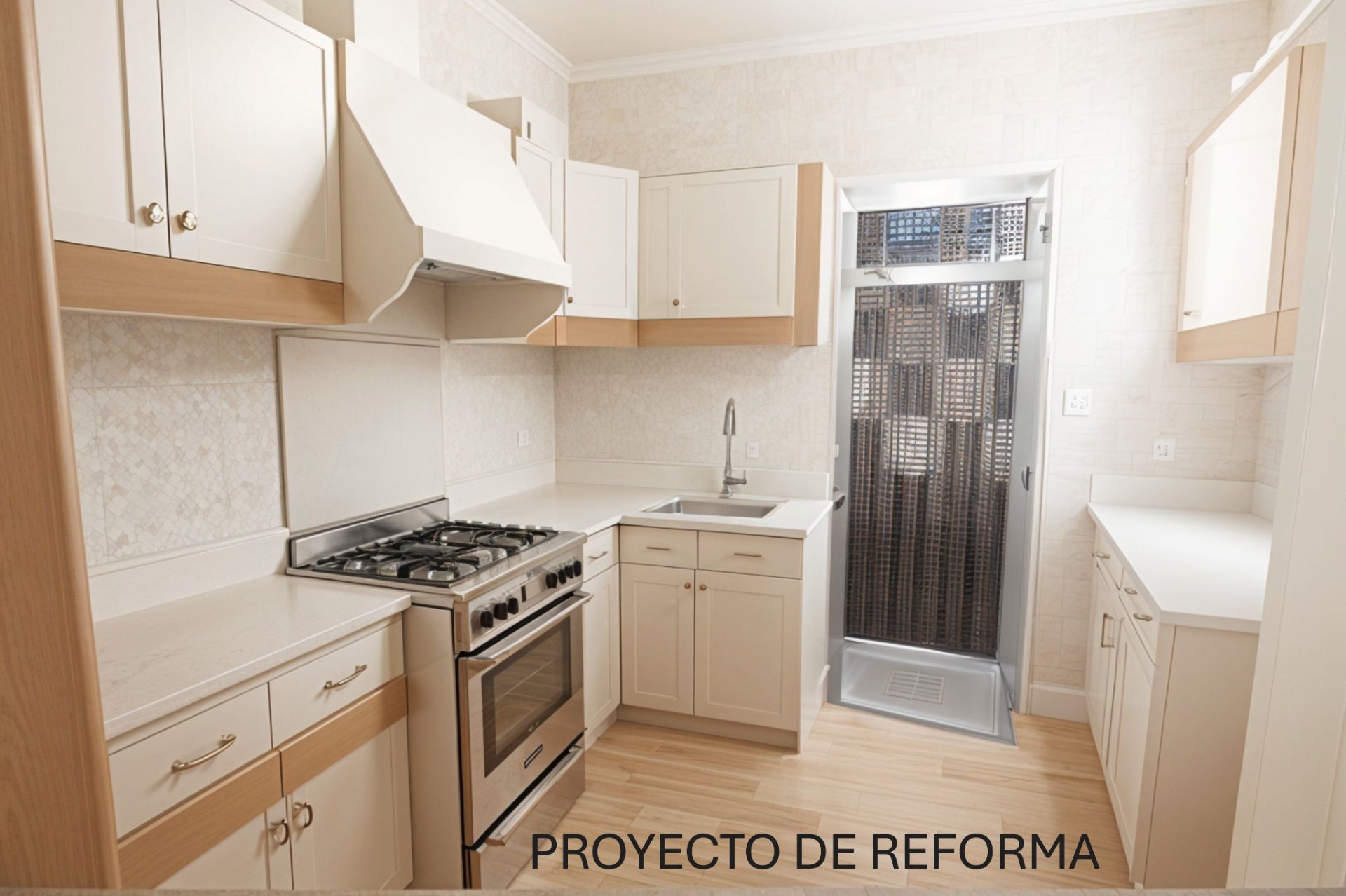 Kitchen of Flat for sale in  Barcelona Capital  with Heating, Furnished and Oven